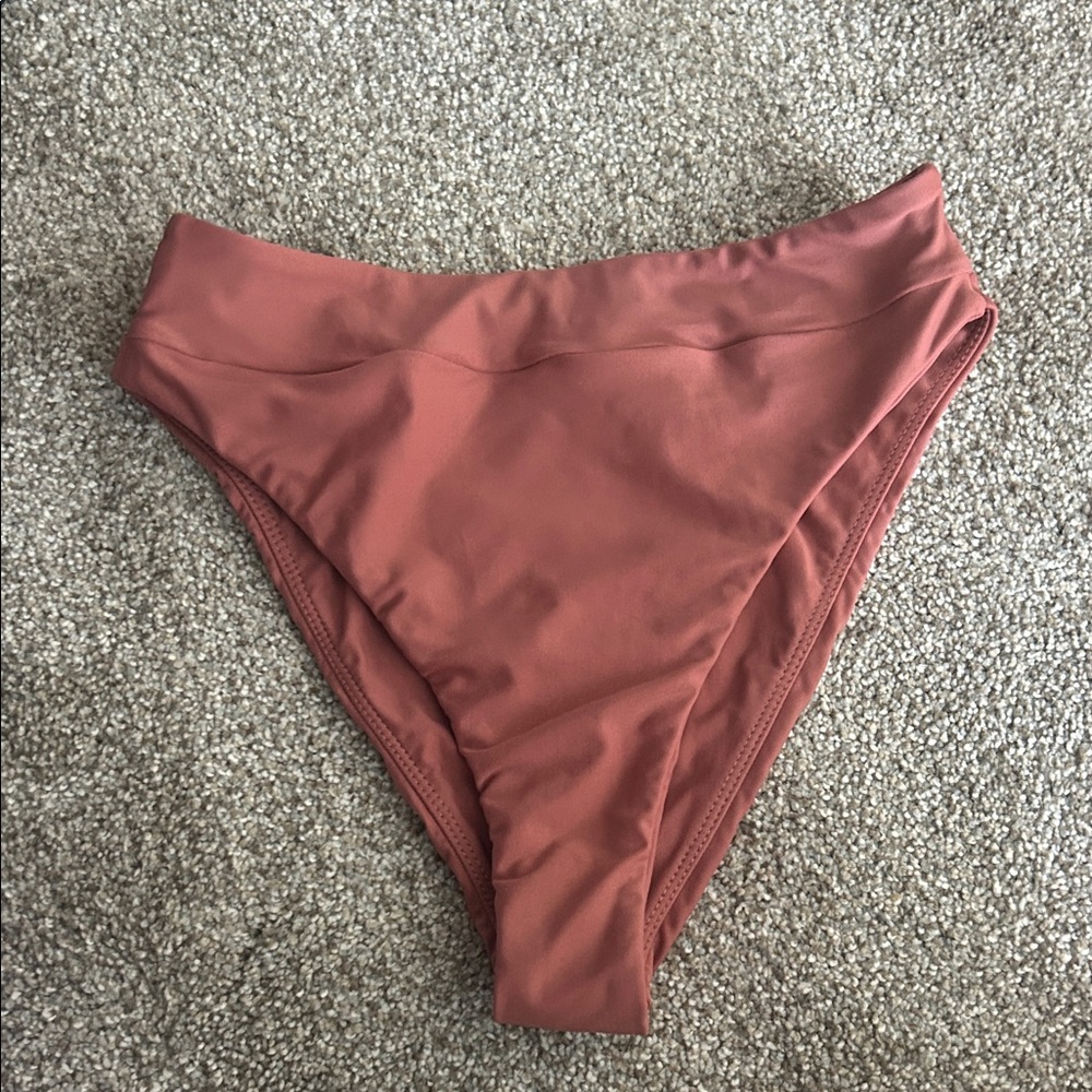 Benoa High-Waisted Rust Bikini Bottom brand new never worn